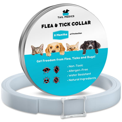 TailMedics™ Flea & Tick Collar - 8 Months Protection