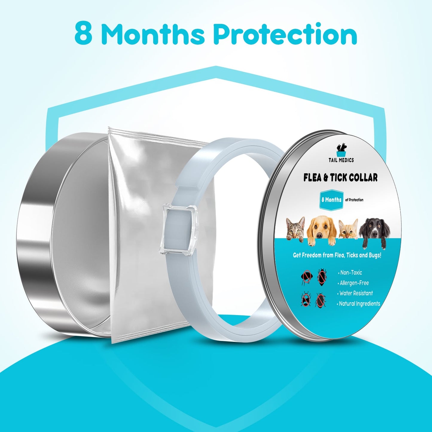 TailMedics™ Flea & Tick Collar - 8 Months Protection