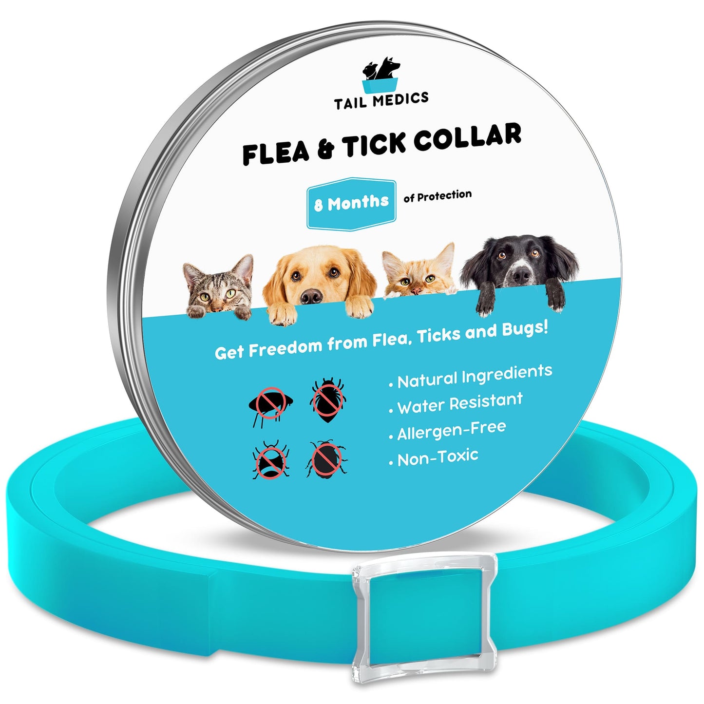 TailMedics™ Flea & Tick Collar - 8 Months Protection